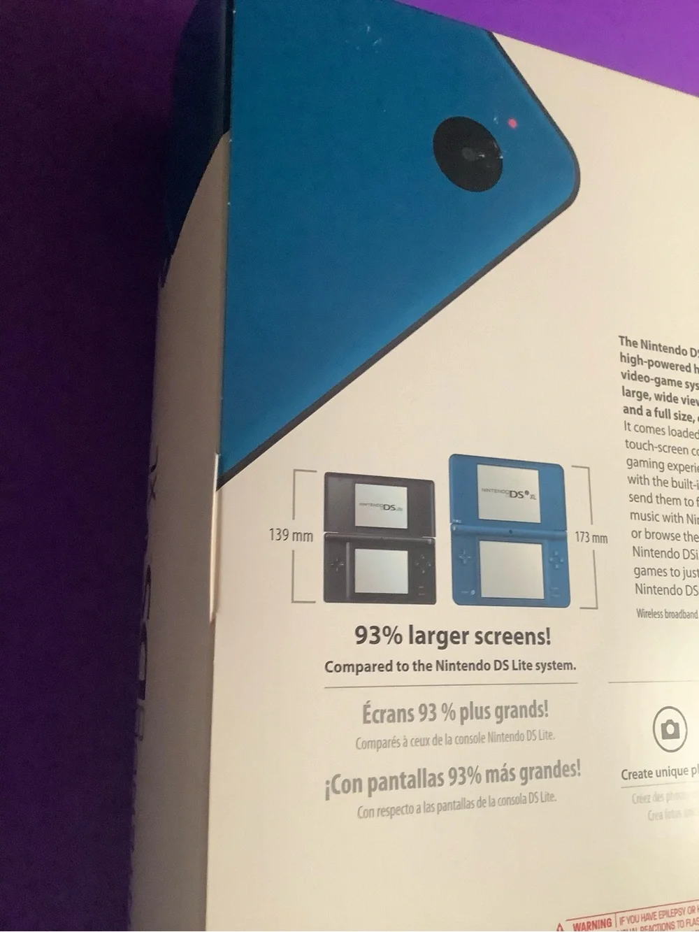 Jumbo Empty Large Nintendo DSXl Cardboard Display